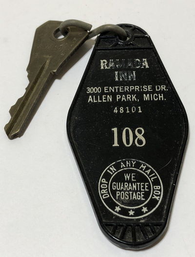 Ramada Inn (Best Western Greenfield Inn) - Room Key And Fob (newer photo)
